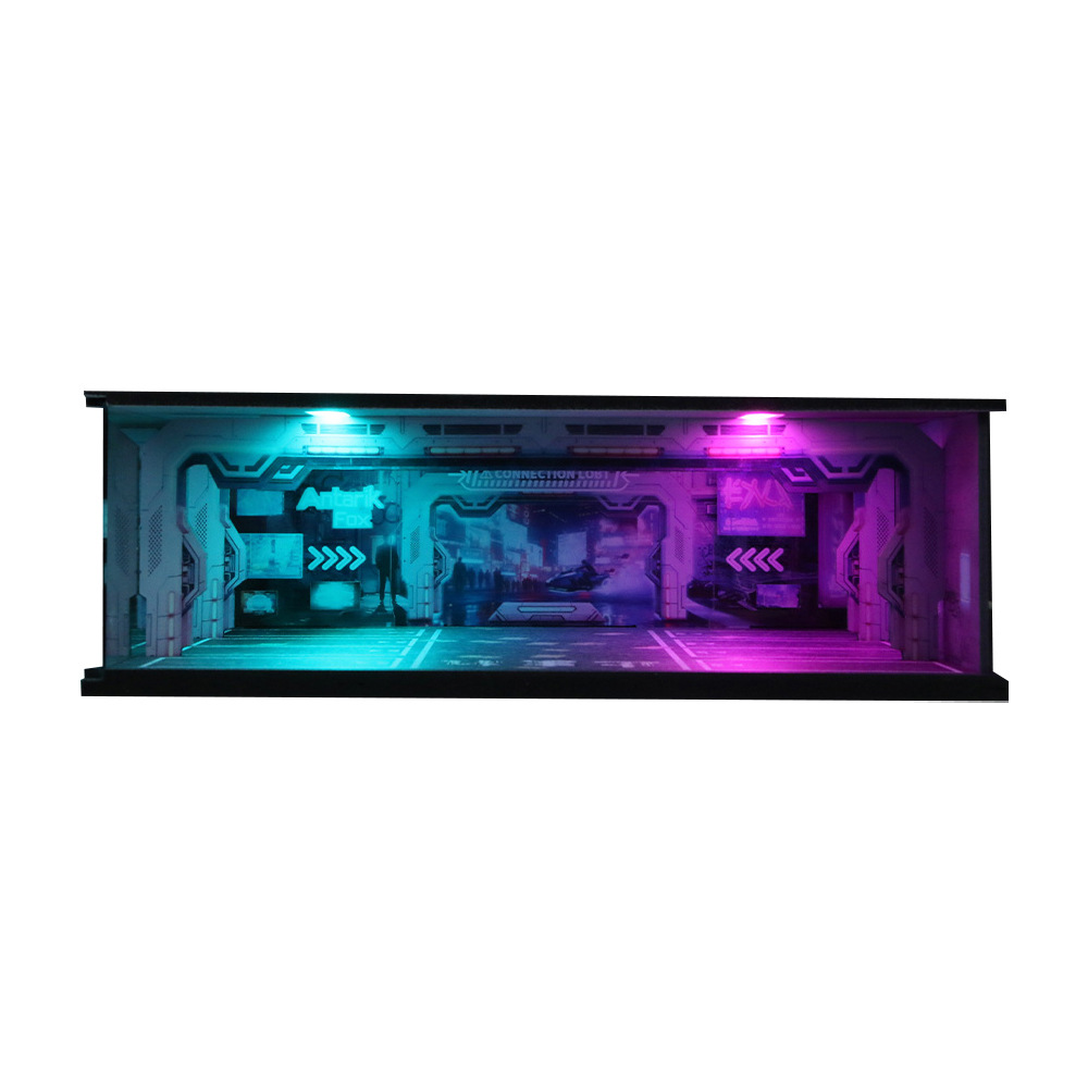 Garage Lighting Decor - 1:64 Scale Underground Garage Diorama with