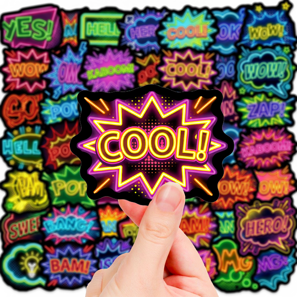 Lighting Decor Wow - 10/30/50pcs BOOM POW OMG WOW Explosion