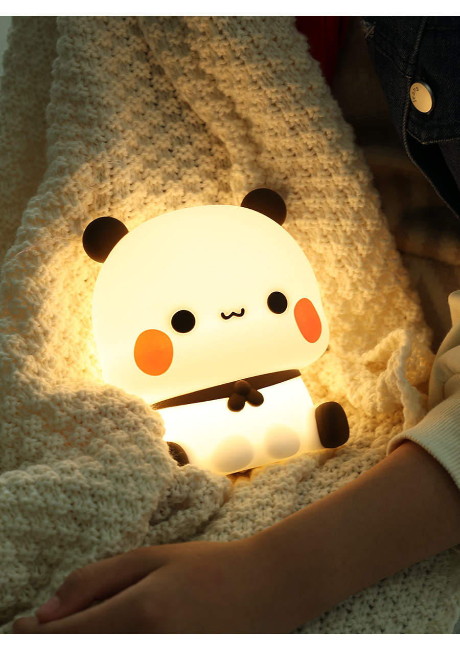 Lighting Room Decor Items - Kawaii Bear Panda Bubu And Dudu