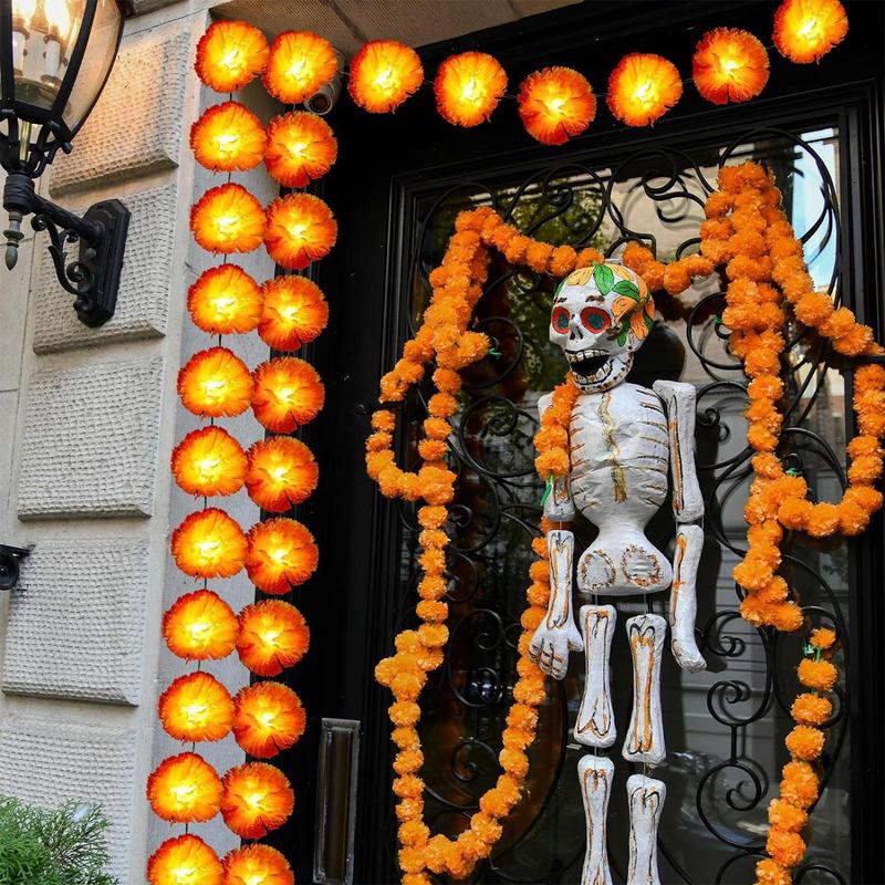 Lighting Decor For Diwali - Led Marigold Garland Lights Lighted Marigold