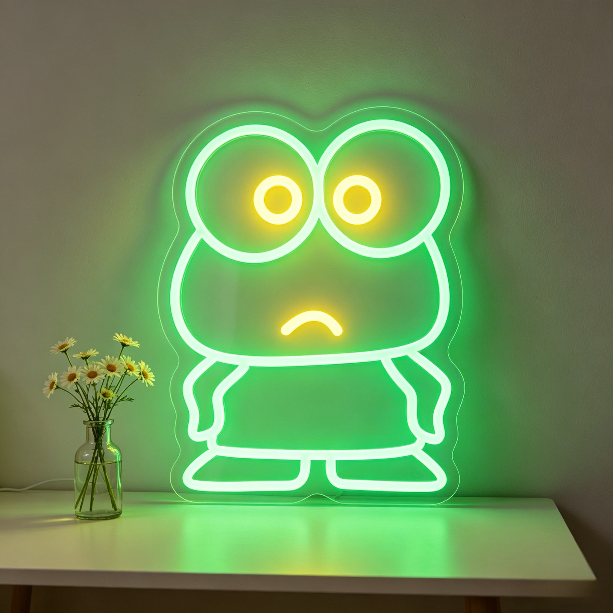 Lighting Room Decor Items - Cute Keroppi Neon Sign for Home