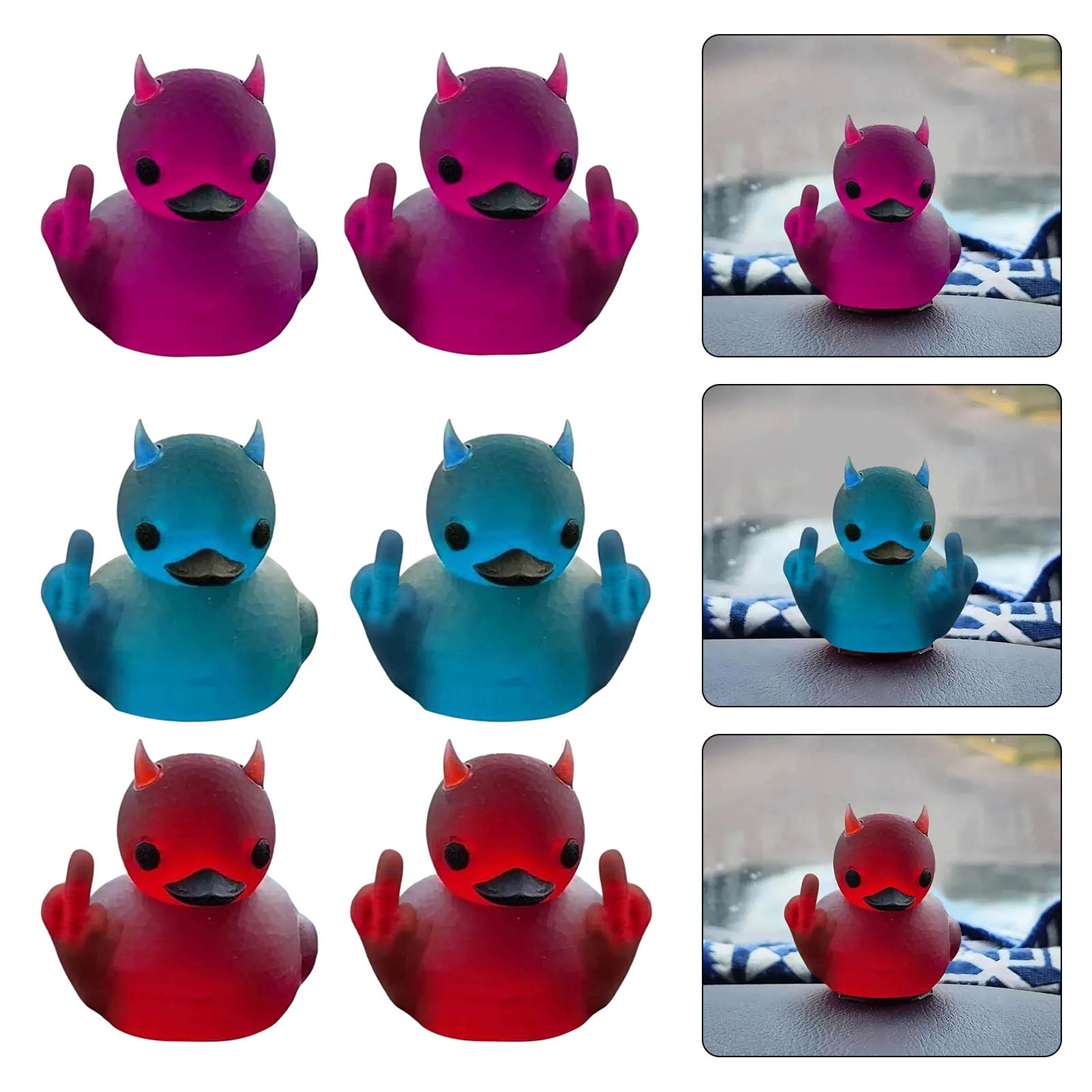 Lighting Mcqueen Bedroom Decor - Devil Middle Finger Duck Desktop Auto