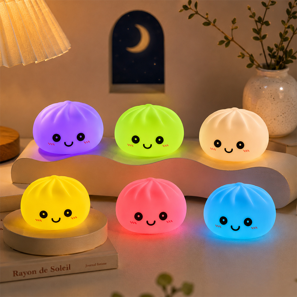 Lighting Room Decor Items - New dumpling squishy LED Night Light
