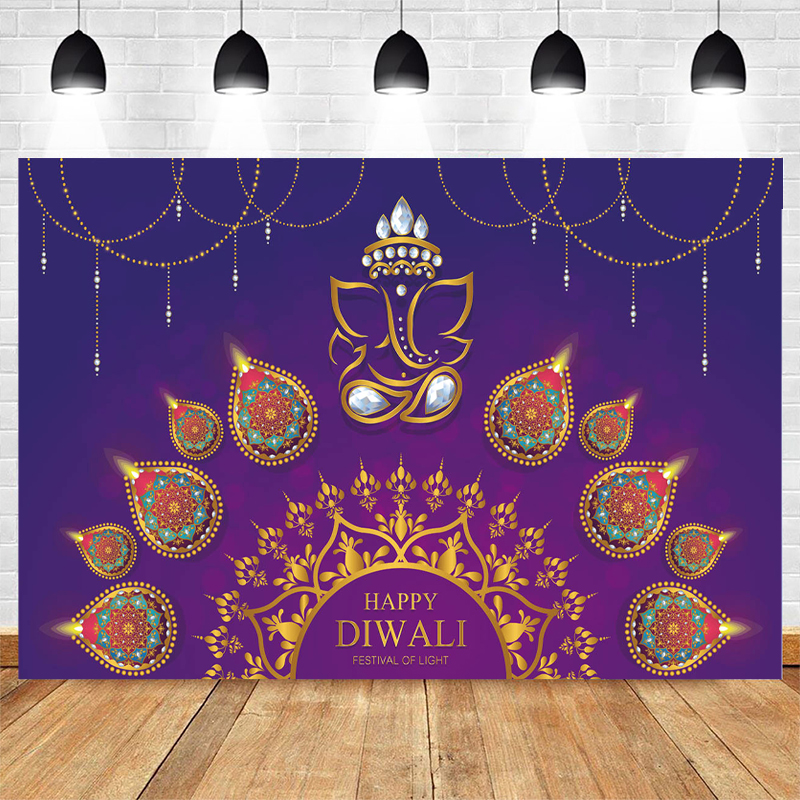 Lighting Decor For Diwali - Mocsicka Happy Diwali Backdrop Festival of