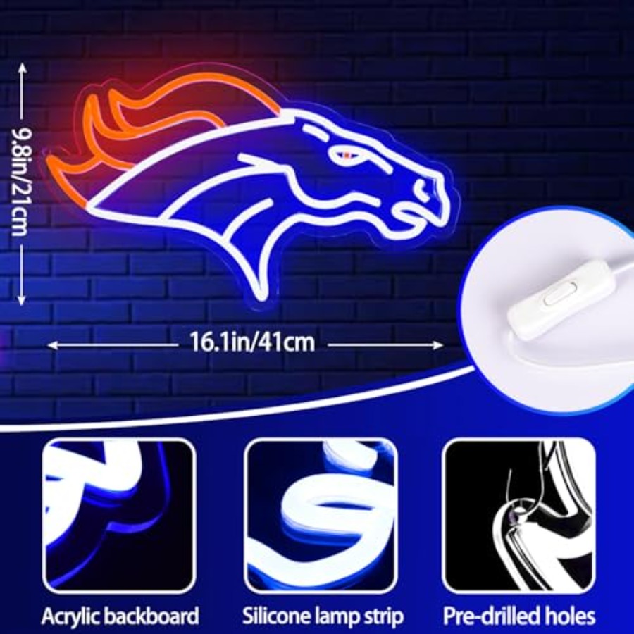 Football Neon Sign for Wall De – Garage Lighting Decor recenzja i cena