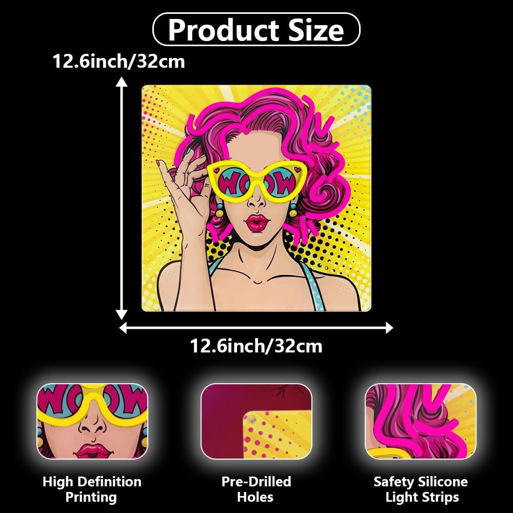 Wow Lady Neon Signs for Wall D – Lighting Decor Wow recenzja i cena