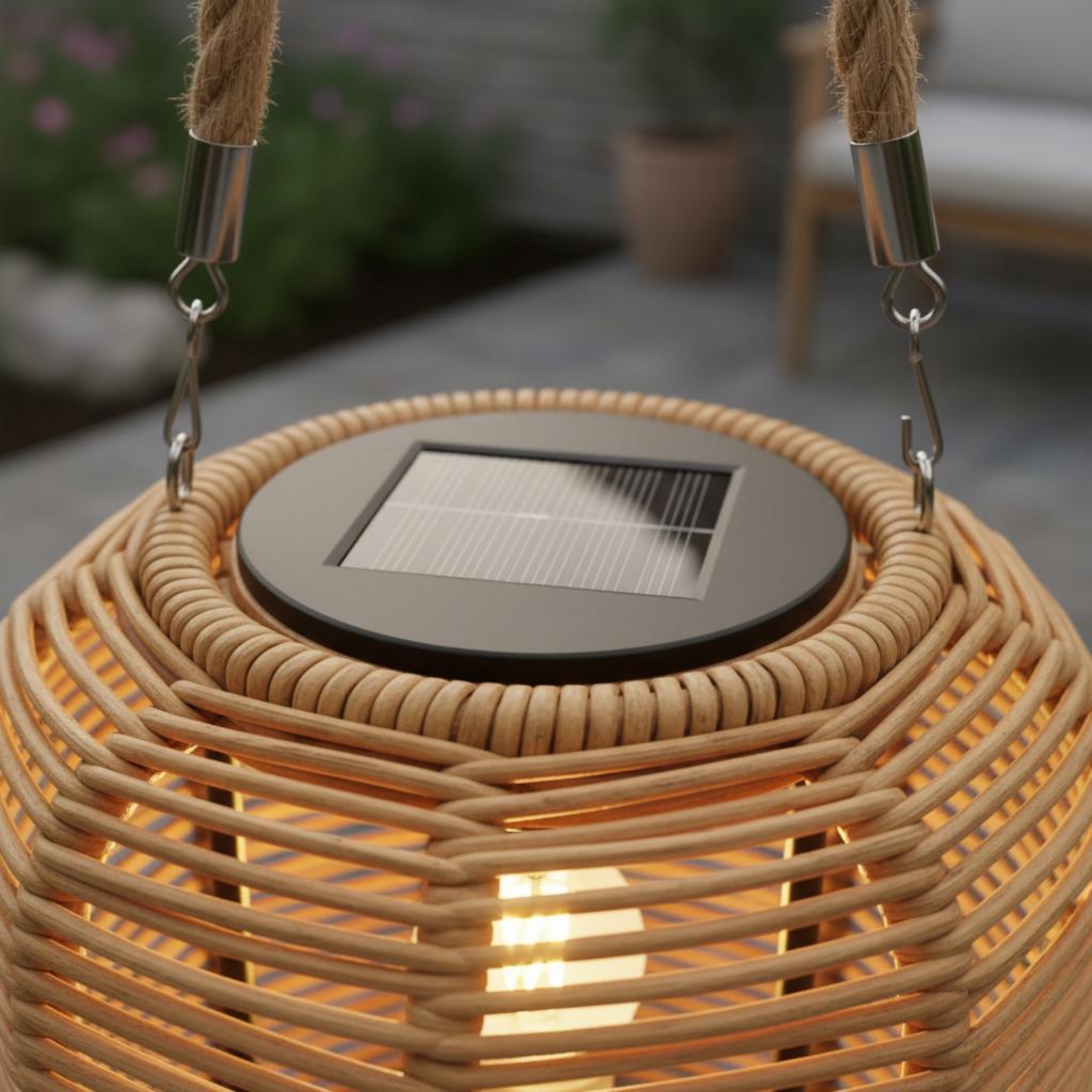 Handwoven Solar Lantern Braide – Garden Lighting Decor recenzja i cena