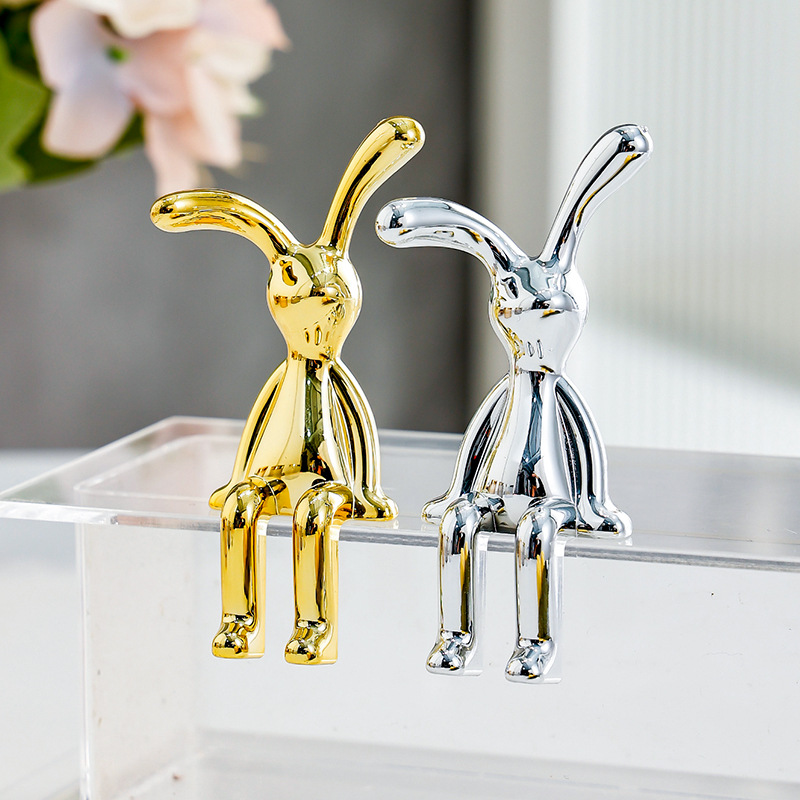 Long-Eared Rabbit Double Statu – Lighting Mcqueen Bedroom Decor recenzja i cena