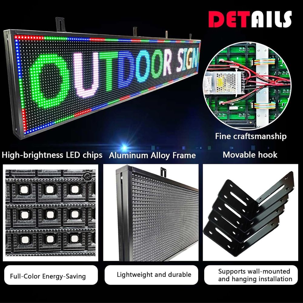HS Outdoor Progmable Led Sign  – Neon Sign Custom Led recenzja i cena