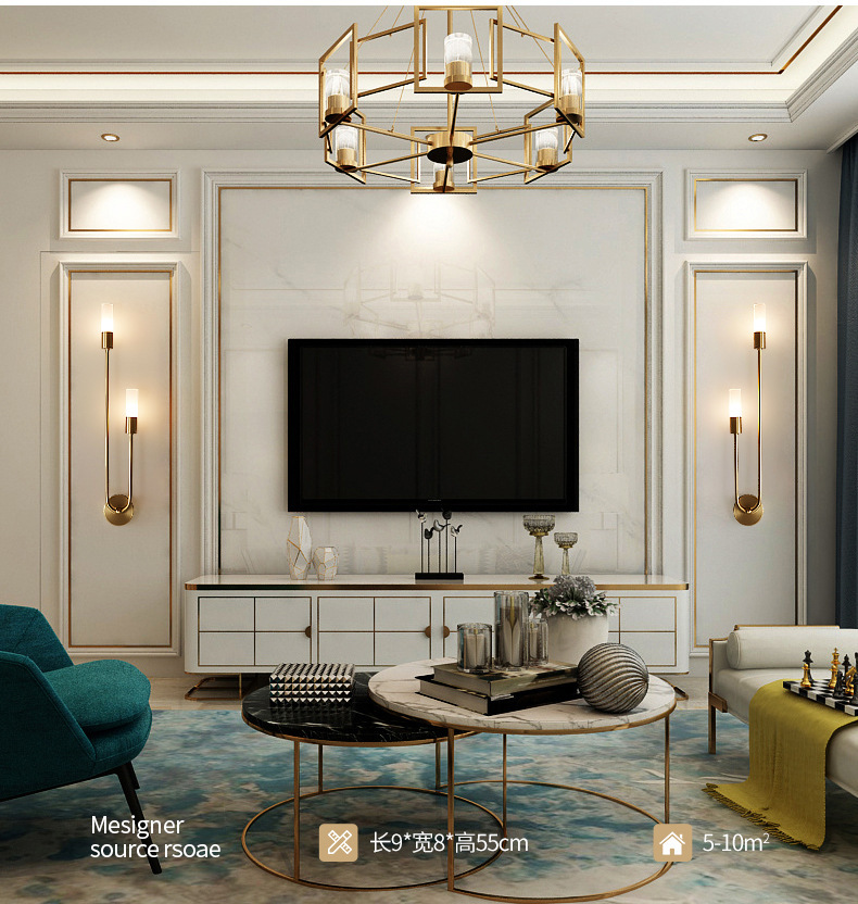 Retro Background Living Room A – Lighting Decor For Bedroom recenzja i cena