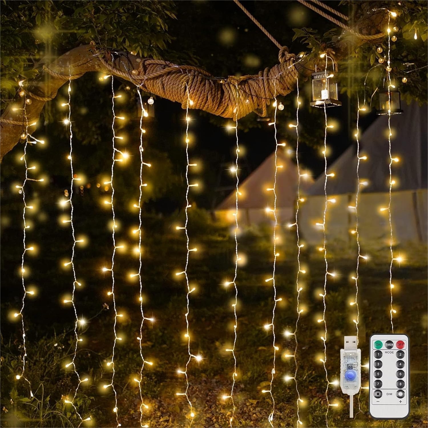 Curtain Lights For Bedroom 200 – String Light Outdoor recenzja i cena