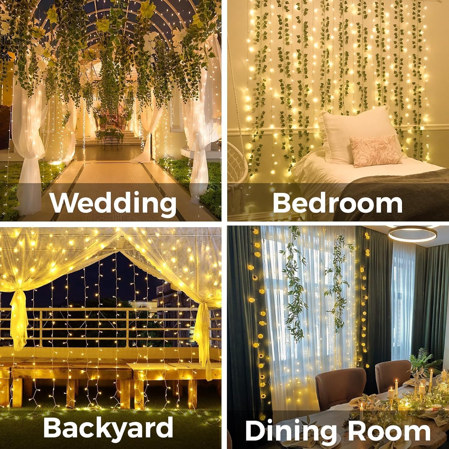 Curtain Lights For Bedroom 200 – String Light Outdoor recenzja i cena