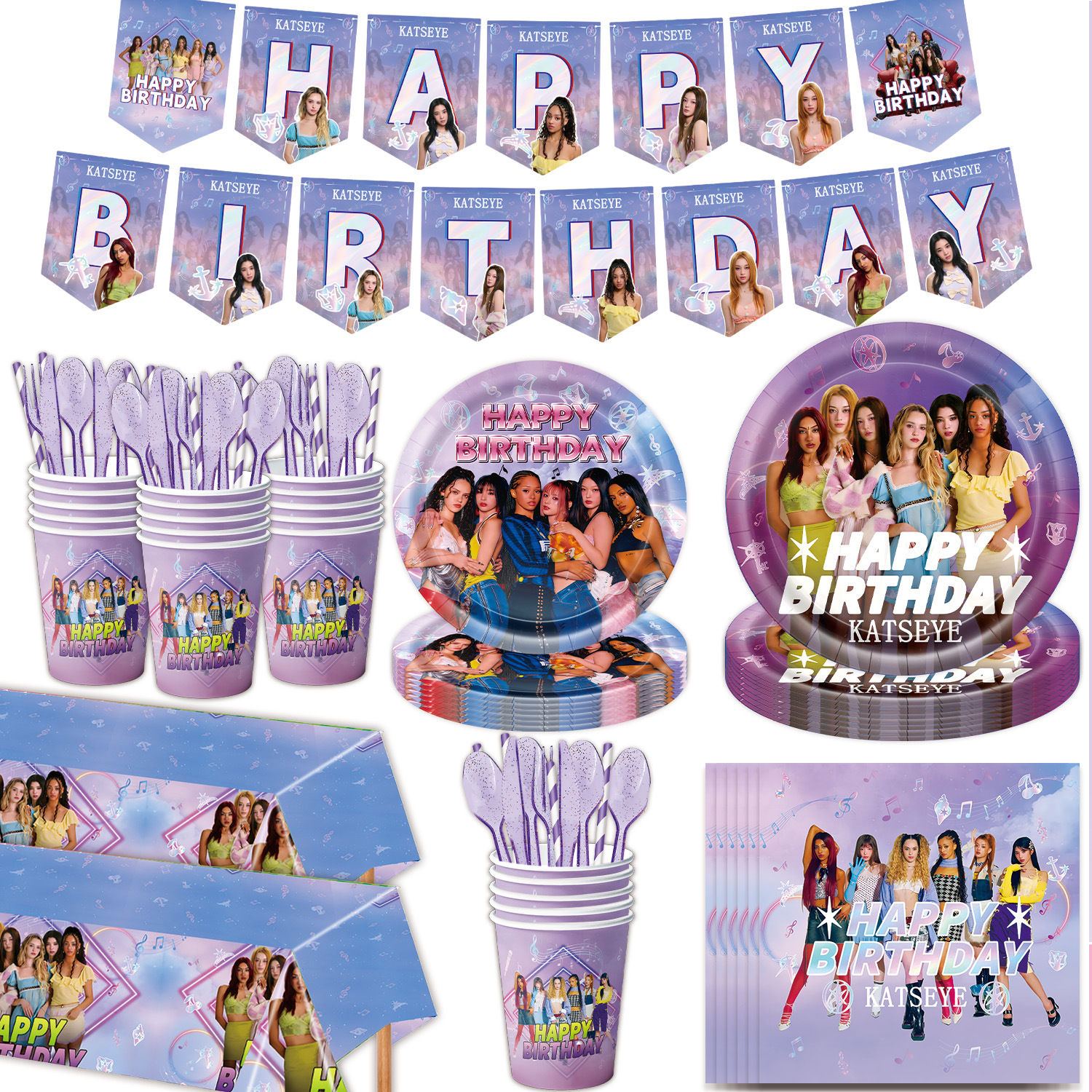 K&Katseye Idol Birthday Party  – Lighting Room Decor Items recenzja i cena