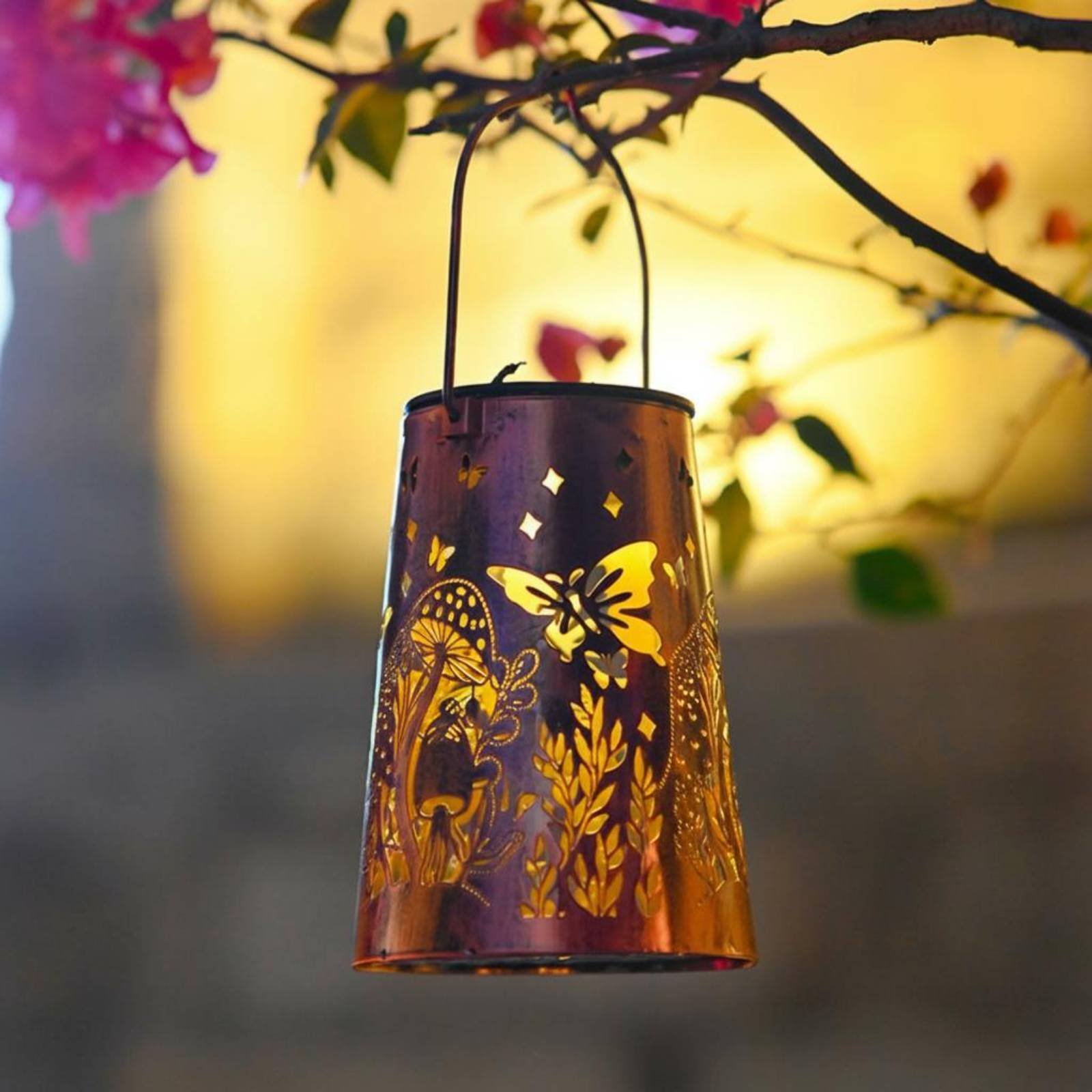Floral Garden Lantern Pattern  – Garden Lighting Decor recenzja i cena