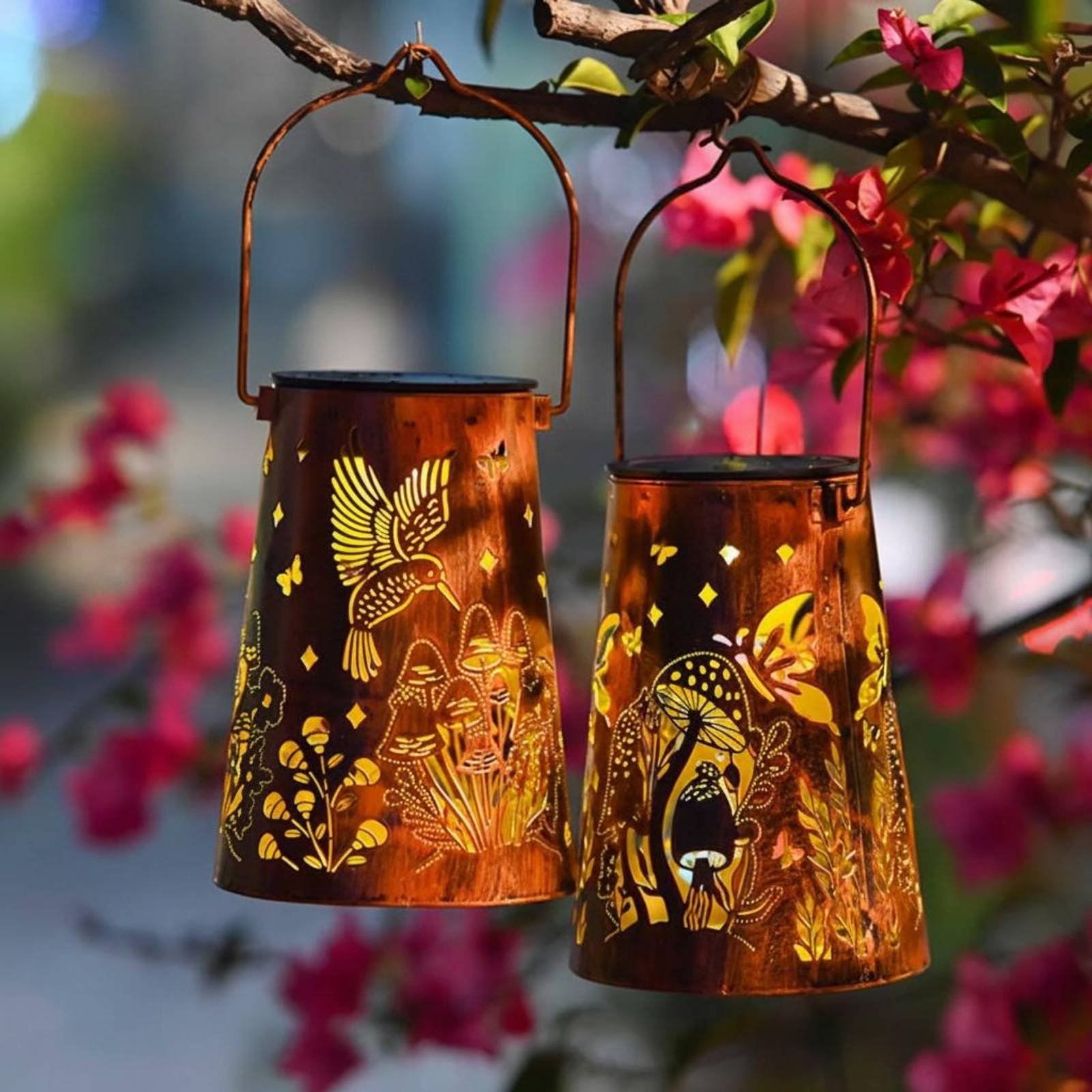 Floral Garden Lantern Pattern  – Garden Lighting Decor recenzja i cena