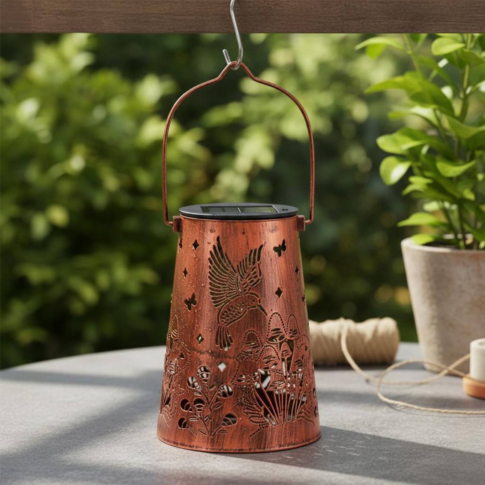 Floral Garden Lantern Pattern  – Garden Lighting Decor recenzja i cena