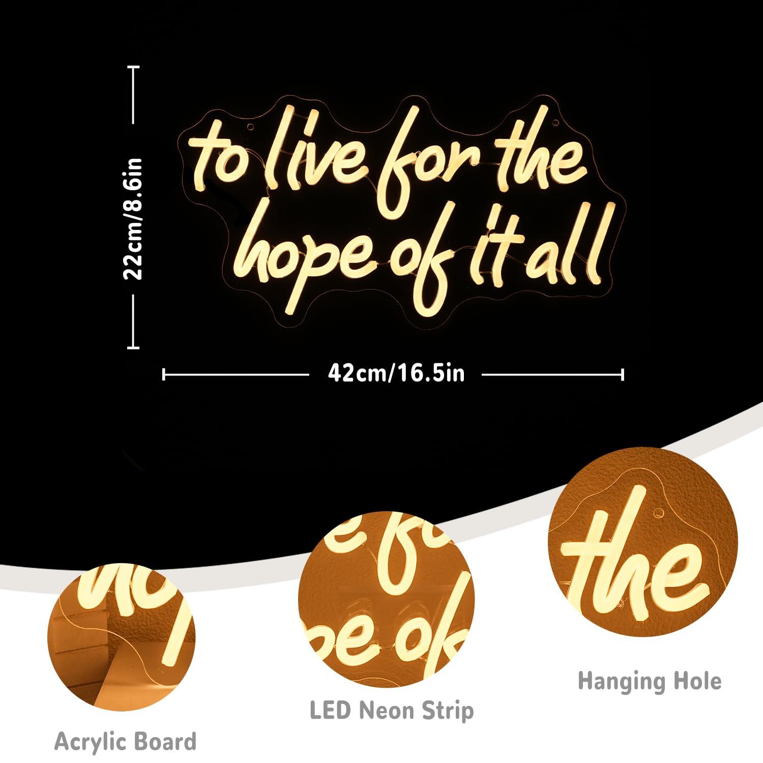 To Live For The Hope Of It All – Lighting Decor For Bedroom recenzja i cena