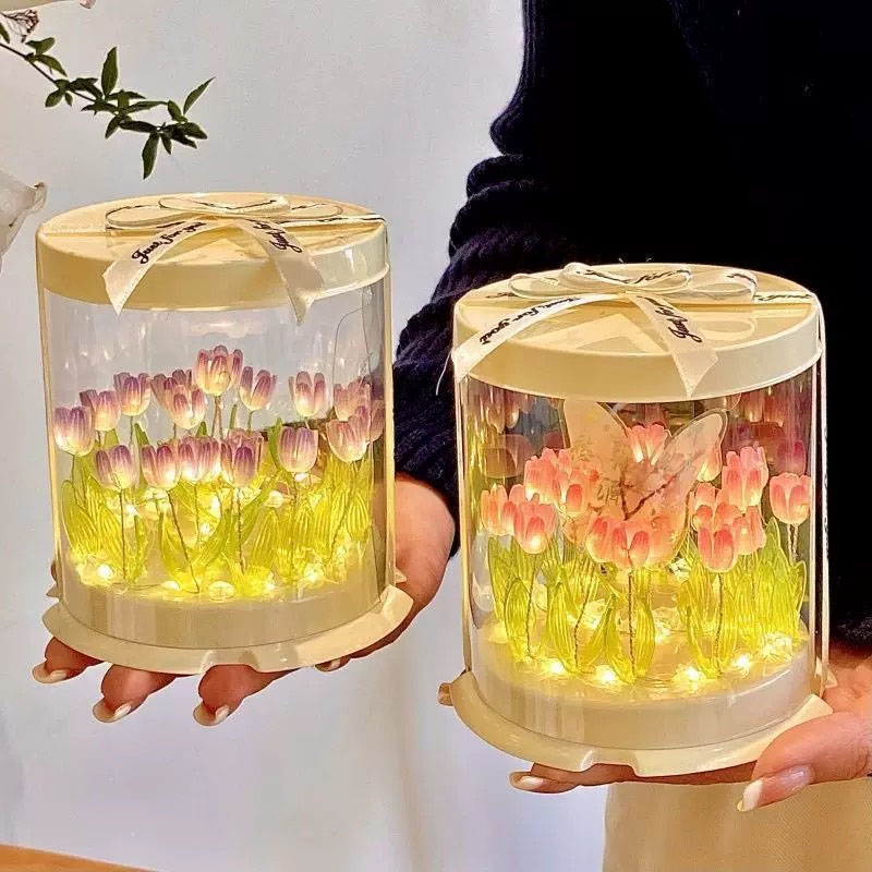 DIY Tulip Lamp Simulation Flow – Lighting Decor For Bedroom recenzja i cena