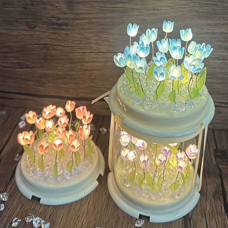DIY Tulip Lamp Simulation Flow – Lighting Decor For Bedroom recenzja i cena