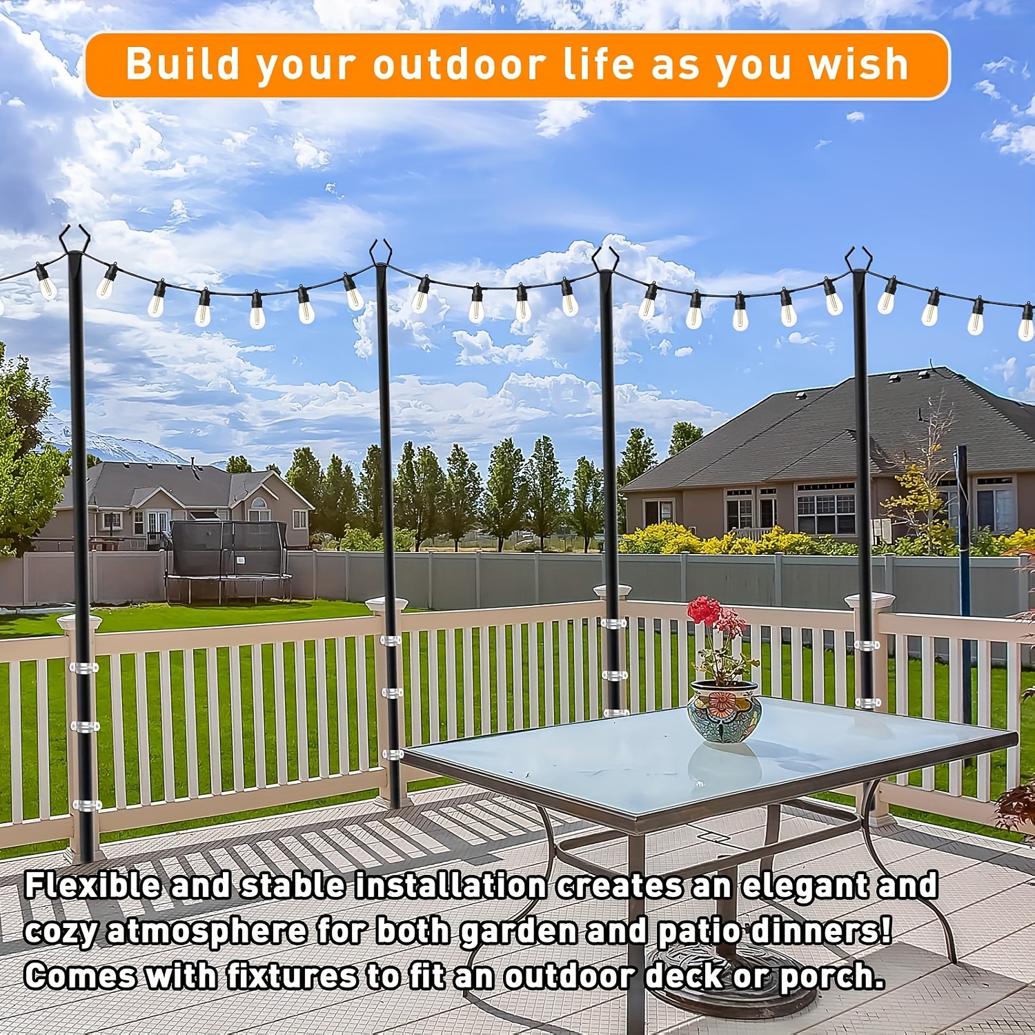 4 Pack 11.1 FT String Light Po – String Light Outdoor recenzja i cena
