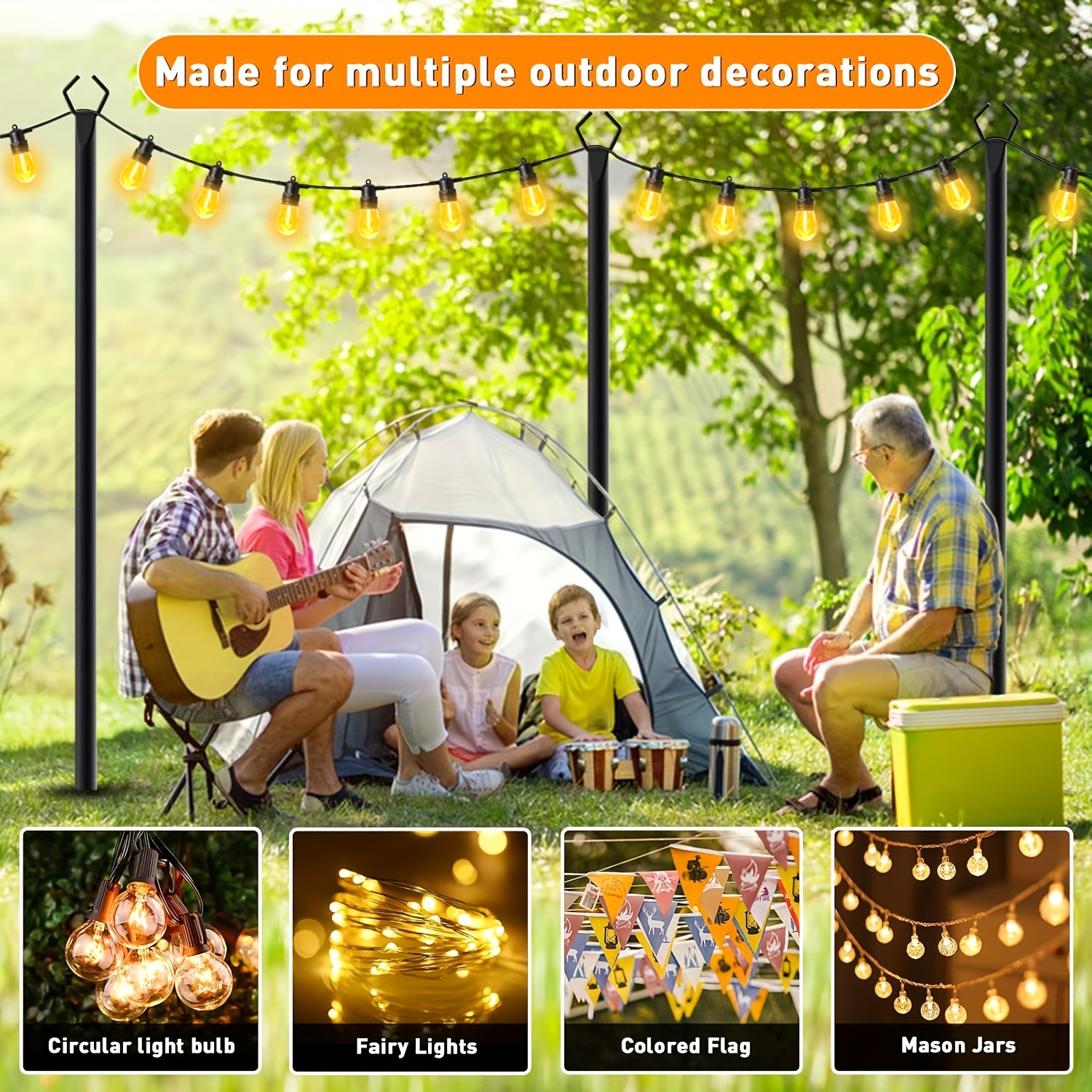 4 Pack 11.1 FT String Light Po – String Light Outdoor recenzja i cena