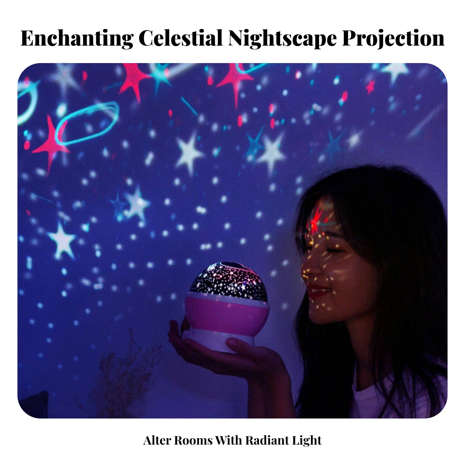Galaxy Projection Device Celes – Lighting Decor For Bedroom recenzja i cena