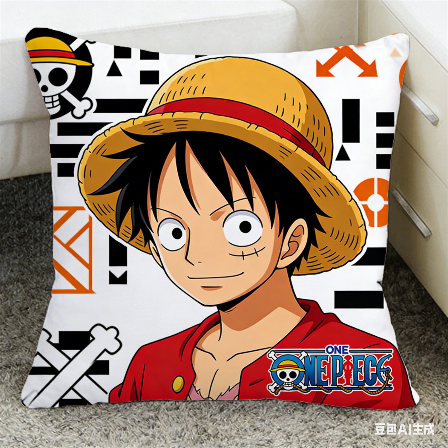 One Piece Monkey D Luffy Pillo – Lighting Mcqueen Bedroom Decor recenzja i cena