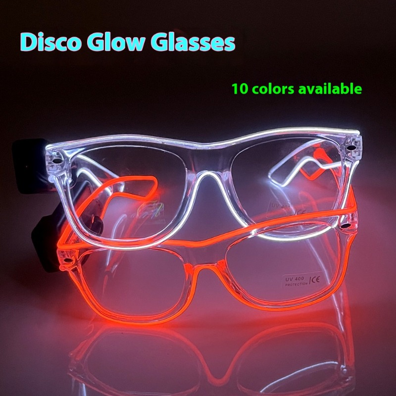 LED Glasses Transparent Frame  – Lighting Visual recenzja i cena