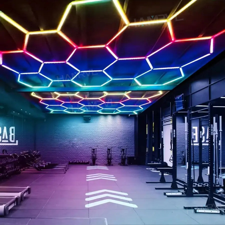 Hexagonal LED Ceiling Light wi – Garage Lighting Decor recenzja i cena