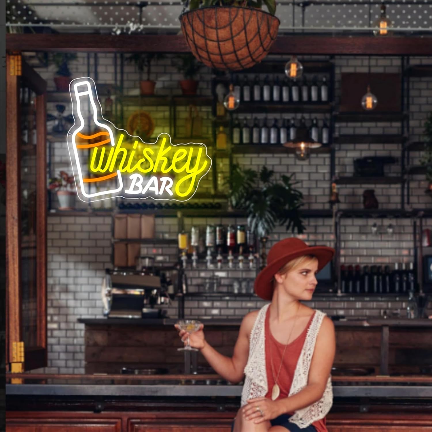 Whiskey Bar Neon Sign Business – Lighting Decor For Bedroom recenzja i cena