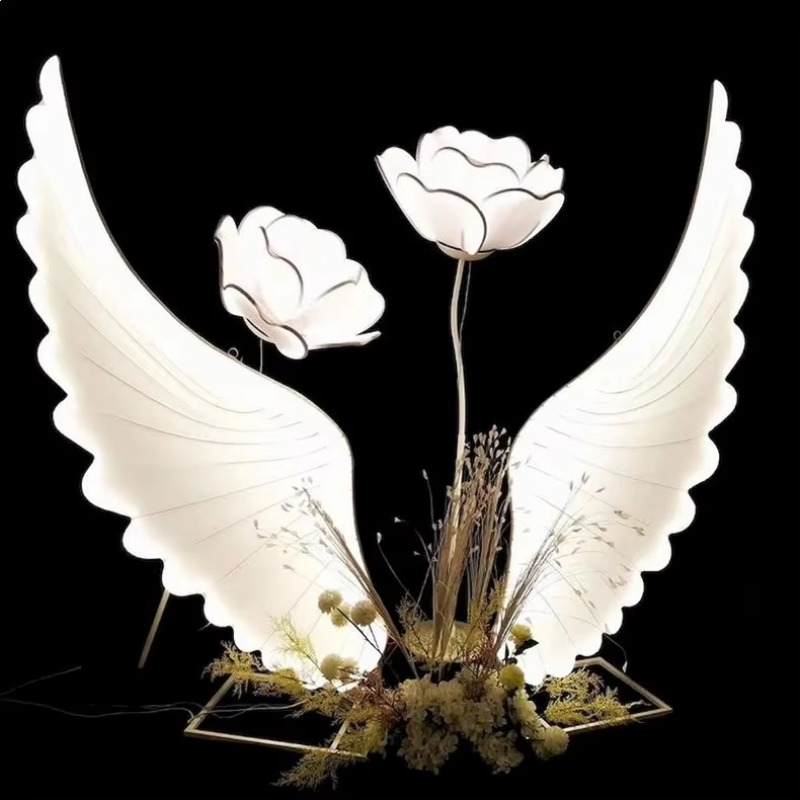 Glowing Angel Wings Light Prop – Wedding Lighting And Decor recenzja i cena