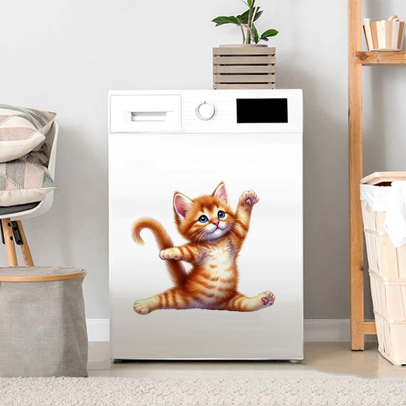 Yoga Cat  Wall Sticker Removab – Lighting Mcqueen Bedroom Decor recenzja i cena