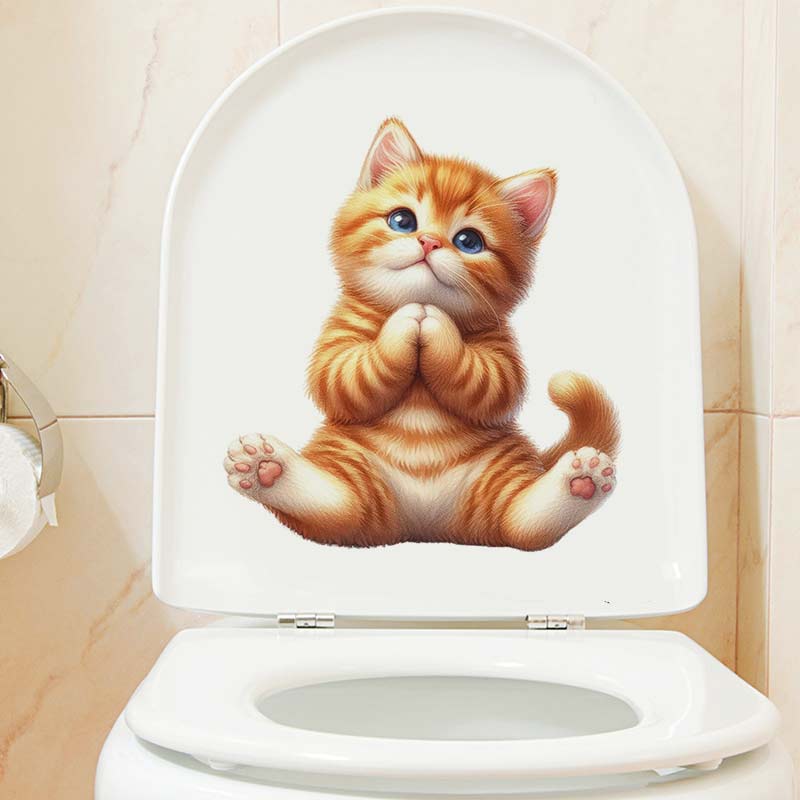 Yoga Cat  Wall Sticker Removab – Lighting Mcqueen Bedroom Decor recenzja i cena