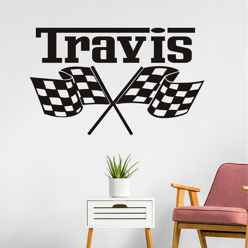 Custom Name Vinyl Wall Sticker – Lighting Mcqueen Bedroom Decor recenzja i cena