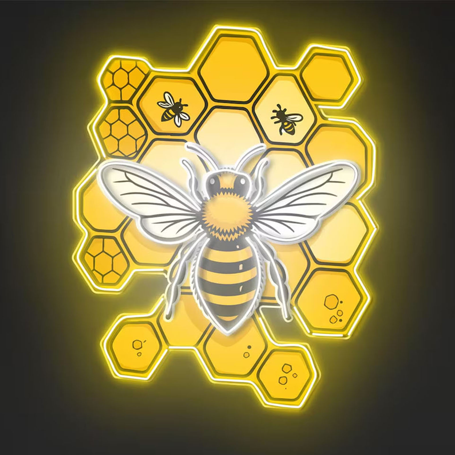 Bee Neon Sign,Garden LED Sign, – Neon Sign Custom Led recenzja i cena