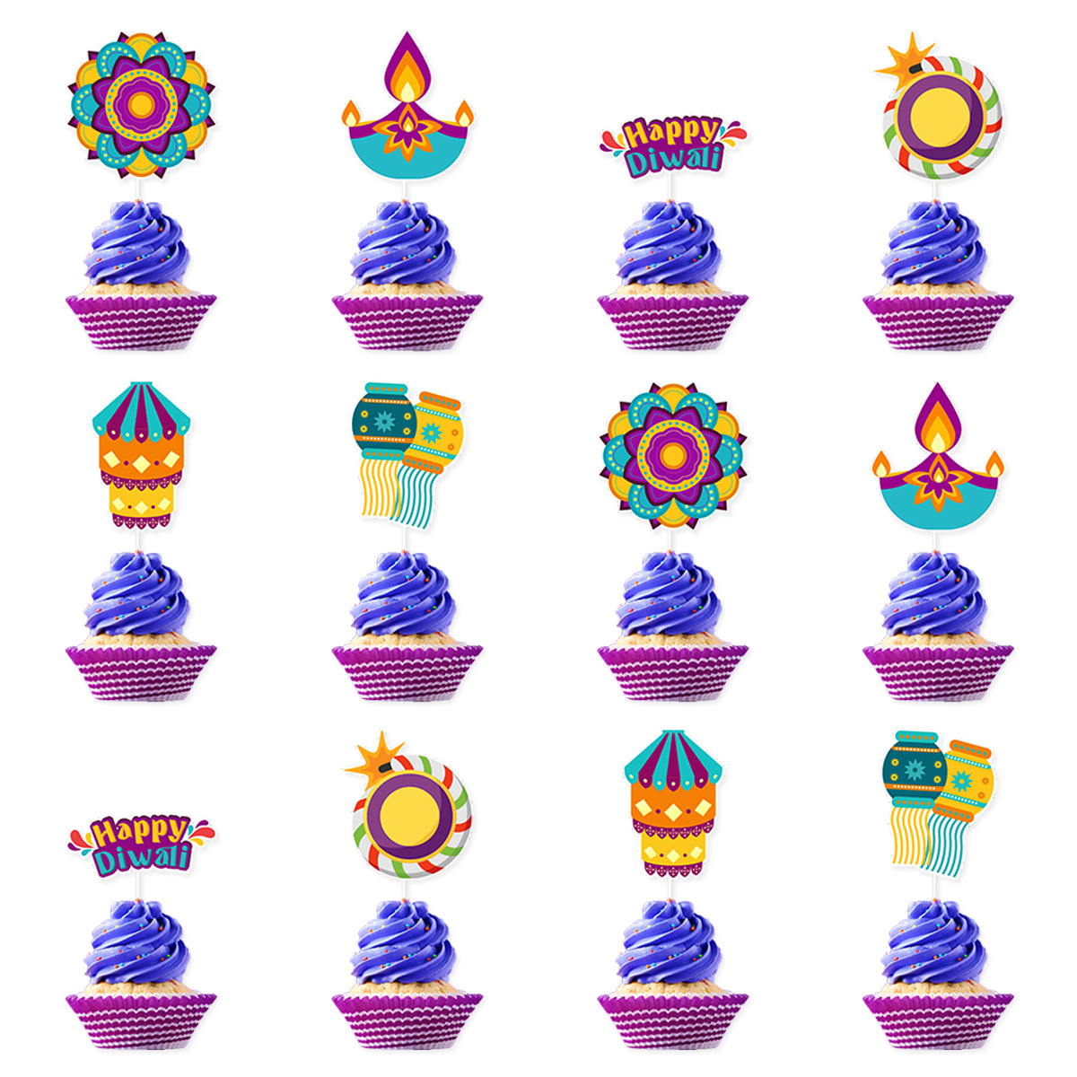 Diwali Theme Cake Decoration,H – Lighting Decor For Diwali recenzja i cena