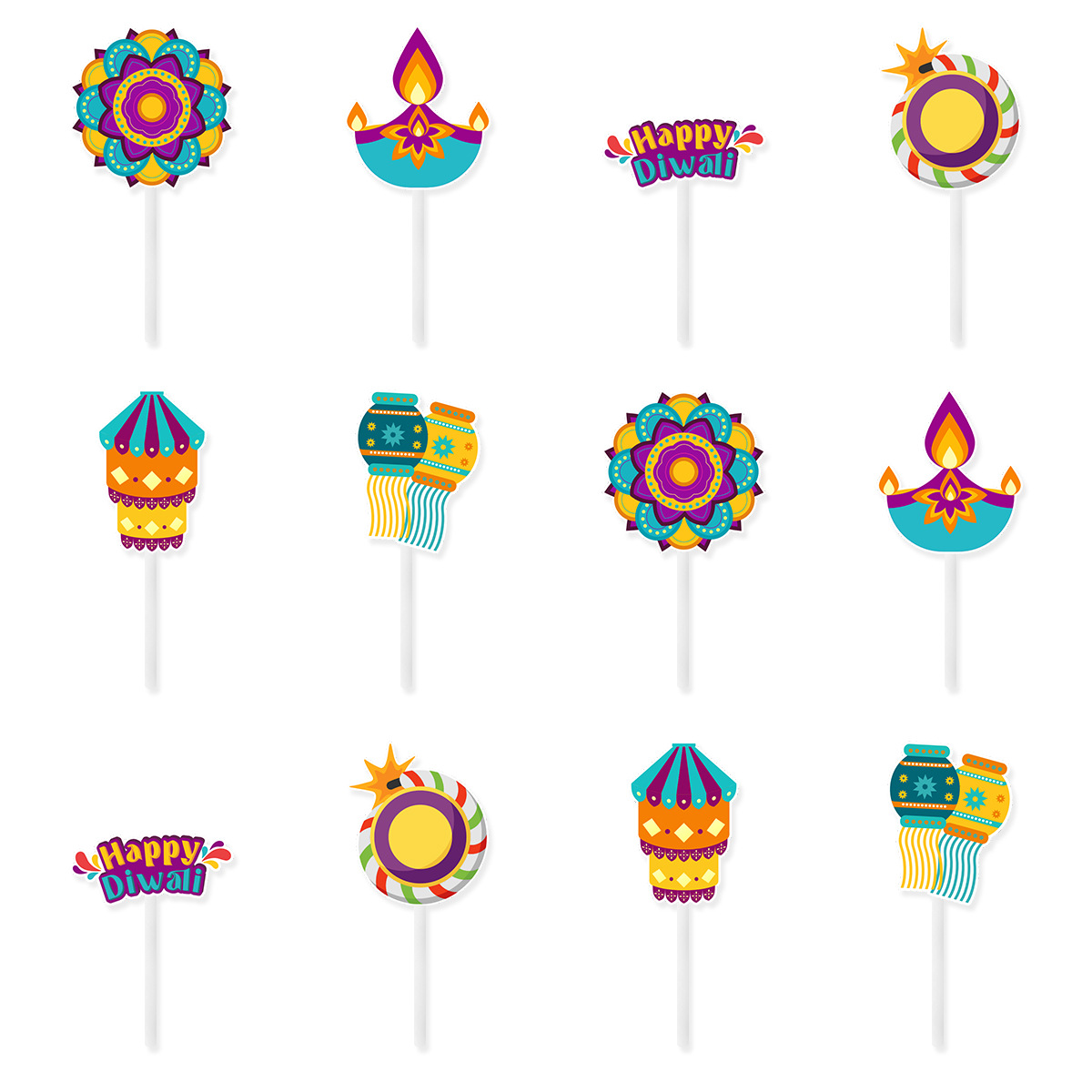 Diwali Theme Cake Decoration,H – Lighting Decor For Diwali recenzja i cena