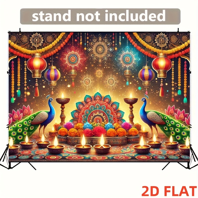 Diwali Peacock Lantern Tapestr – Lighting Decor For Diwali recenzja i cena