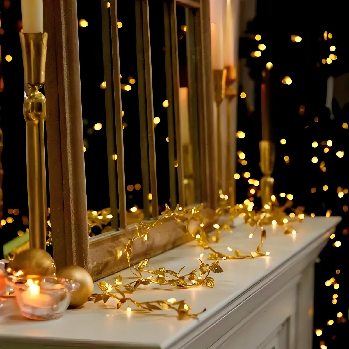 Led Romantic Golden Leaf Fairy – Lighting Decor For Diwali recenzja i cena