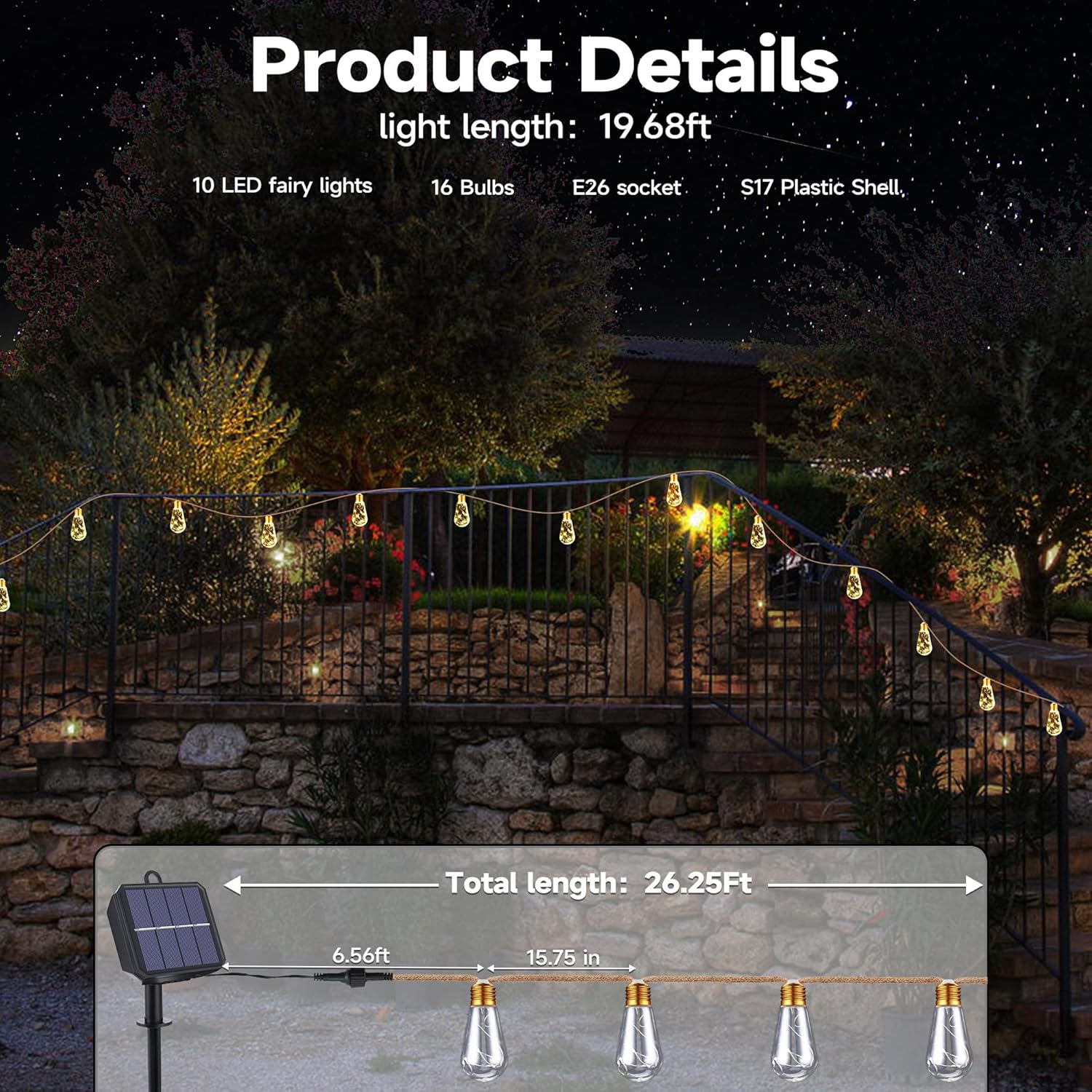 Solar Outdoor String Lights 20 – String Light Outdoor recenzja i cena