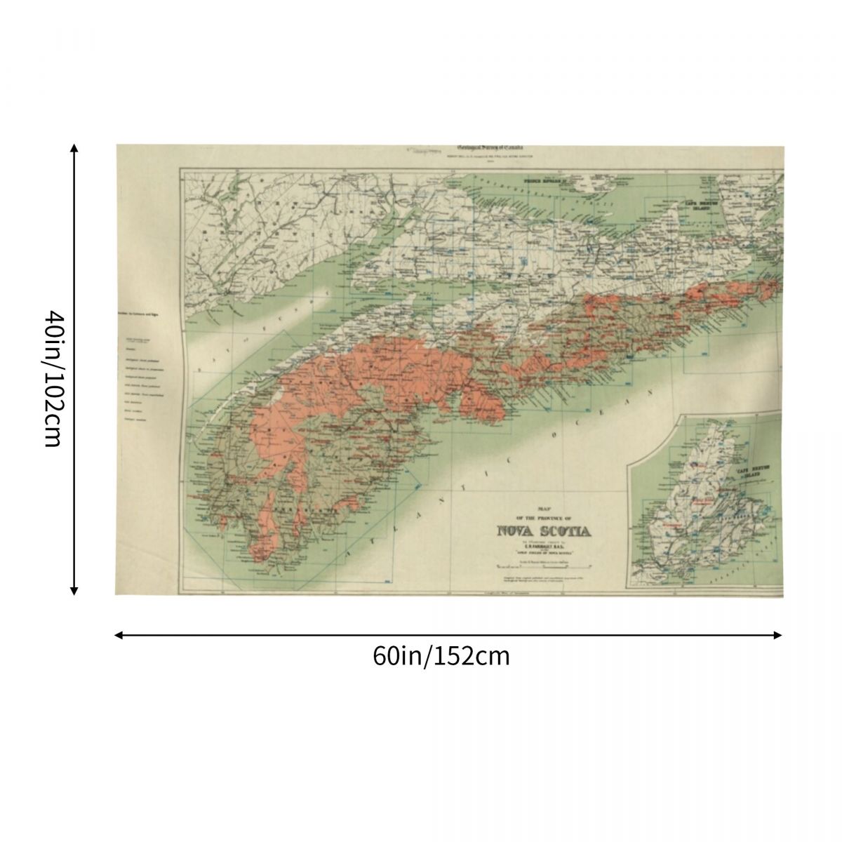 Vintage Geological Map of Nova – Nova Decor & Lighting Juletrelys recenzja i cena