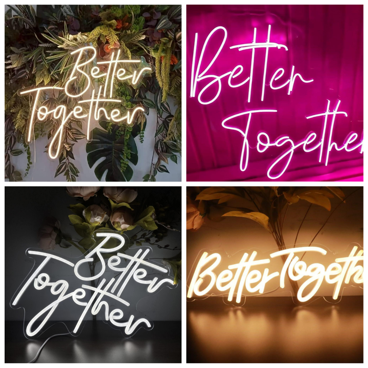 Better Together Neon Sign USB  – Wedding Lighting And Decor recenzja i cena