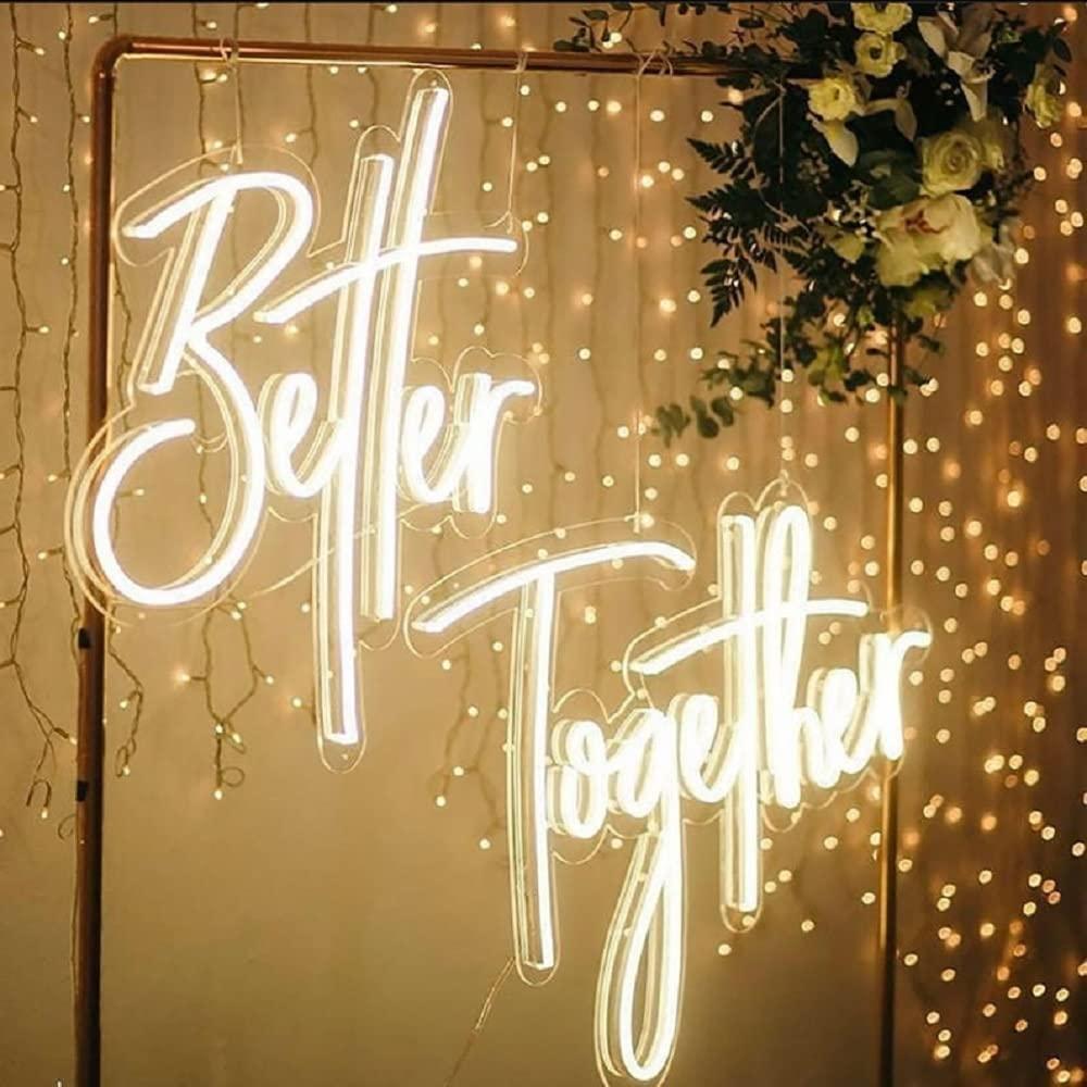 Better Together Neon Sign USB  – Wedding Lighting And Decor recenzja i cena