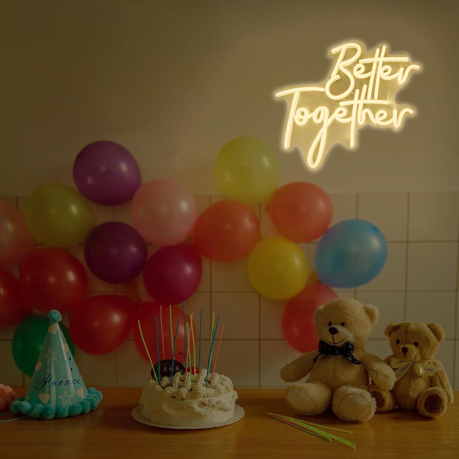 Better Together Neon Sign USB  – Wedding Lighting And Decor recenzja i cena