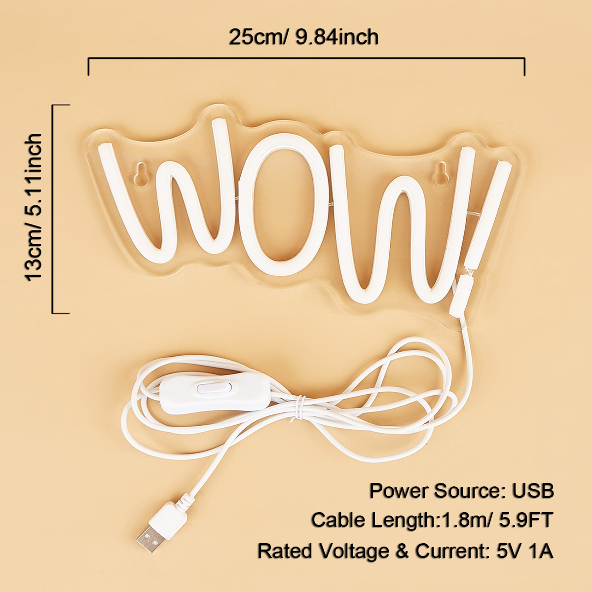 Chi-buy LED Neon WOW USB Power – Lighting Decor Wow recenzja i cena