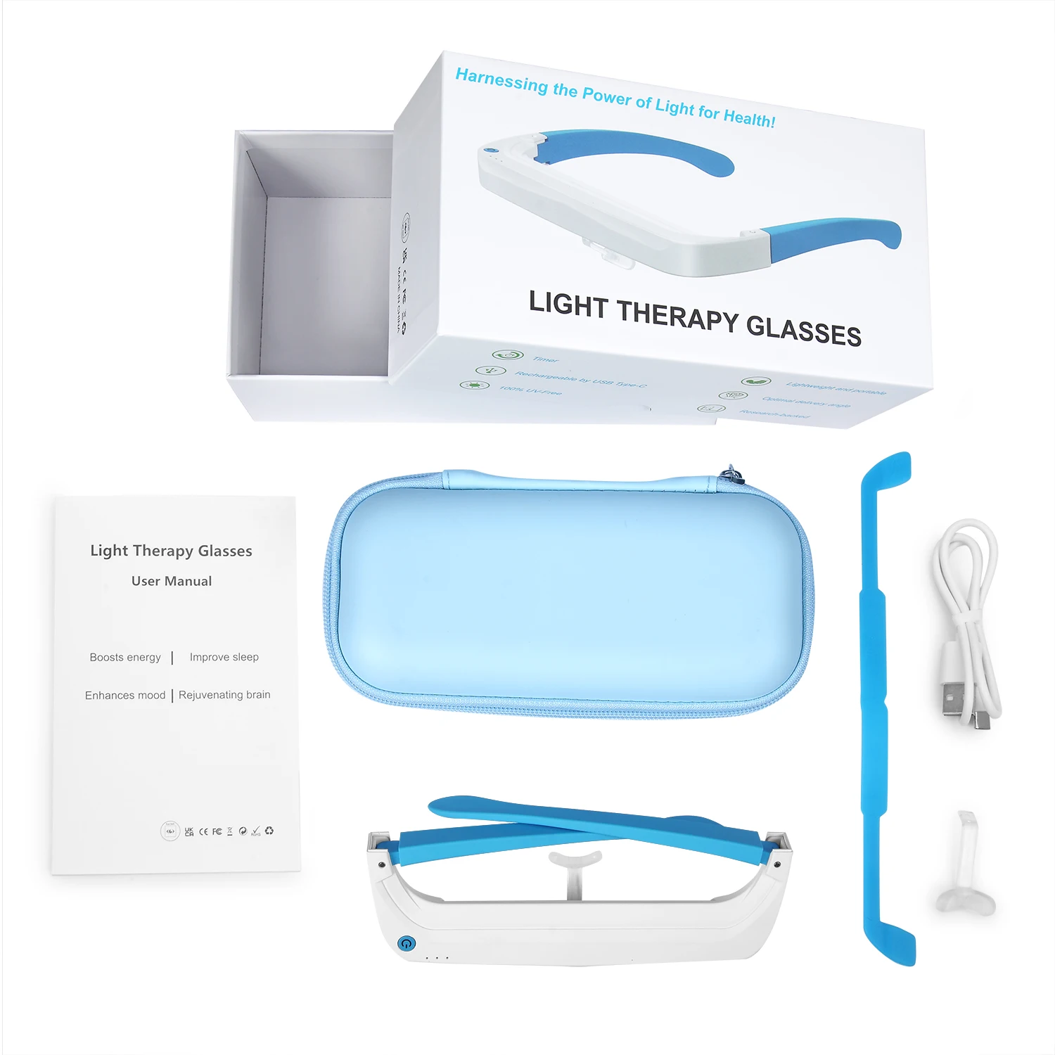 SAD Light Therapy Glasses Red  – Lighting Visual recenzja i cena
