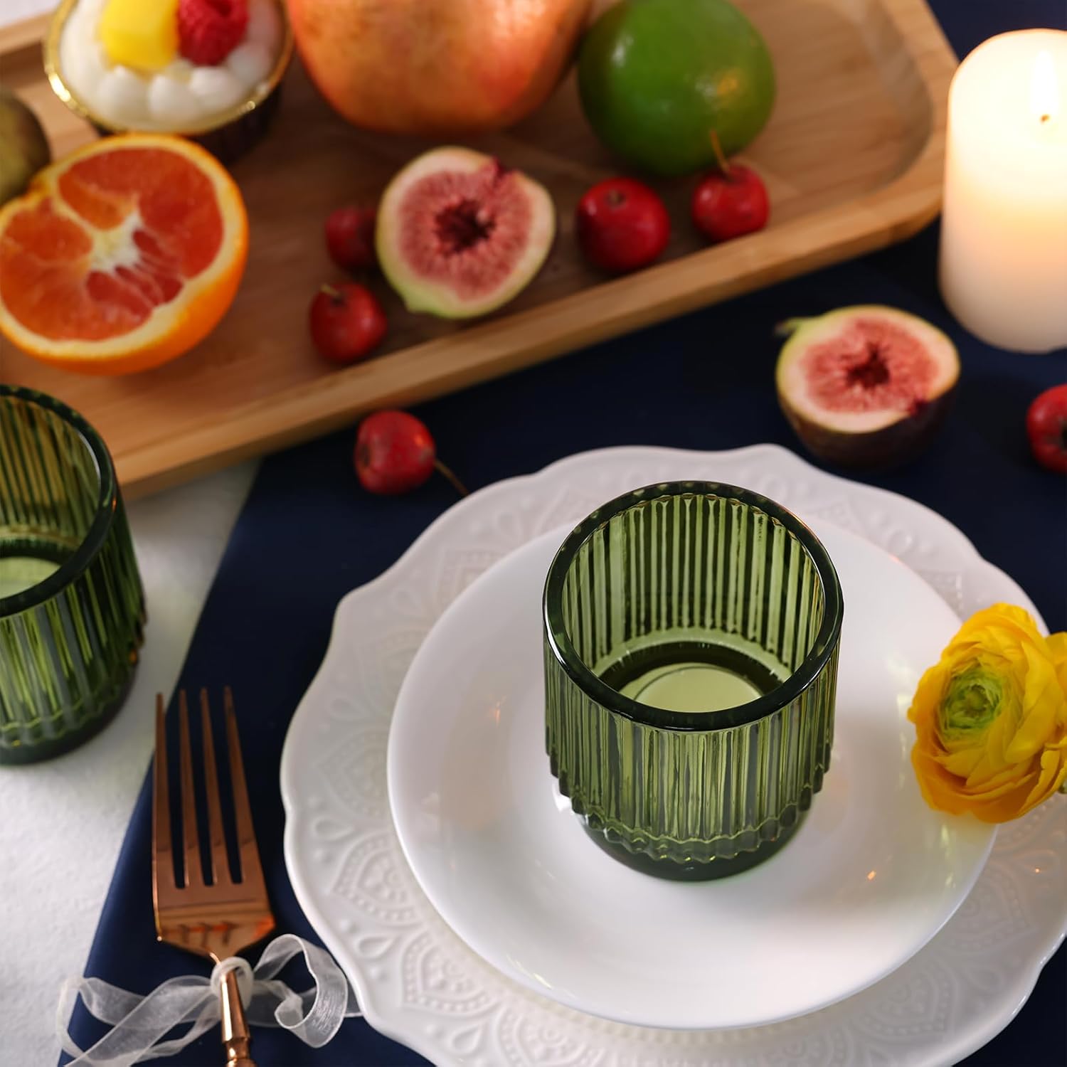 8pcs Green Votive Candle Holde – Wedding Lighting And Decor recenzja i cena