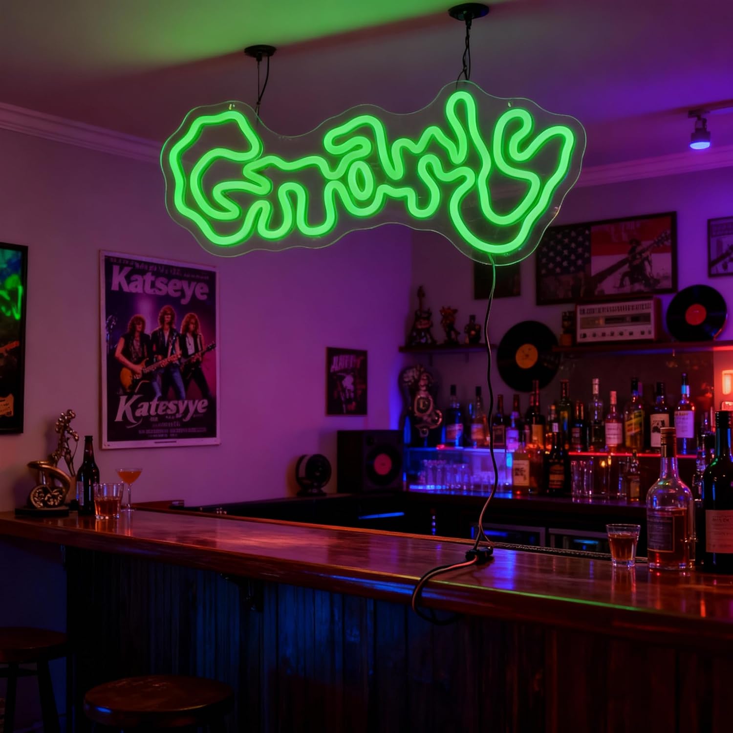 Gnarly Neon Sign Art Wall Ligh – Garage Lighting Decor recenzja i cena