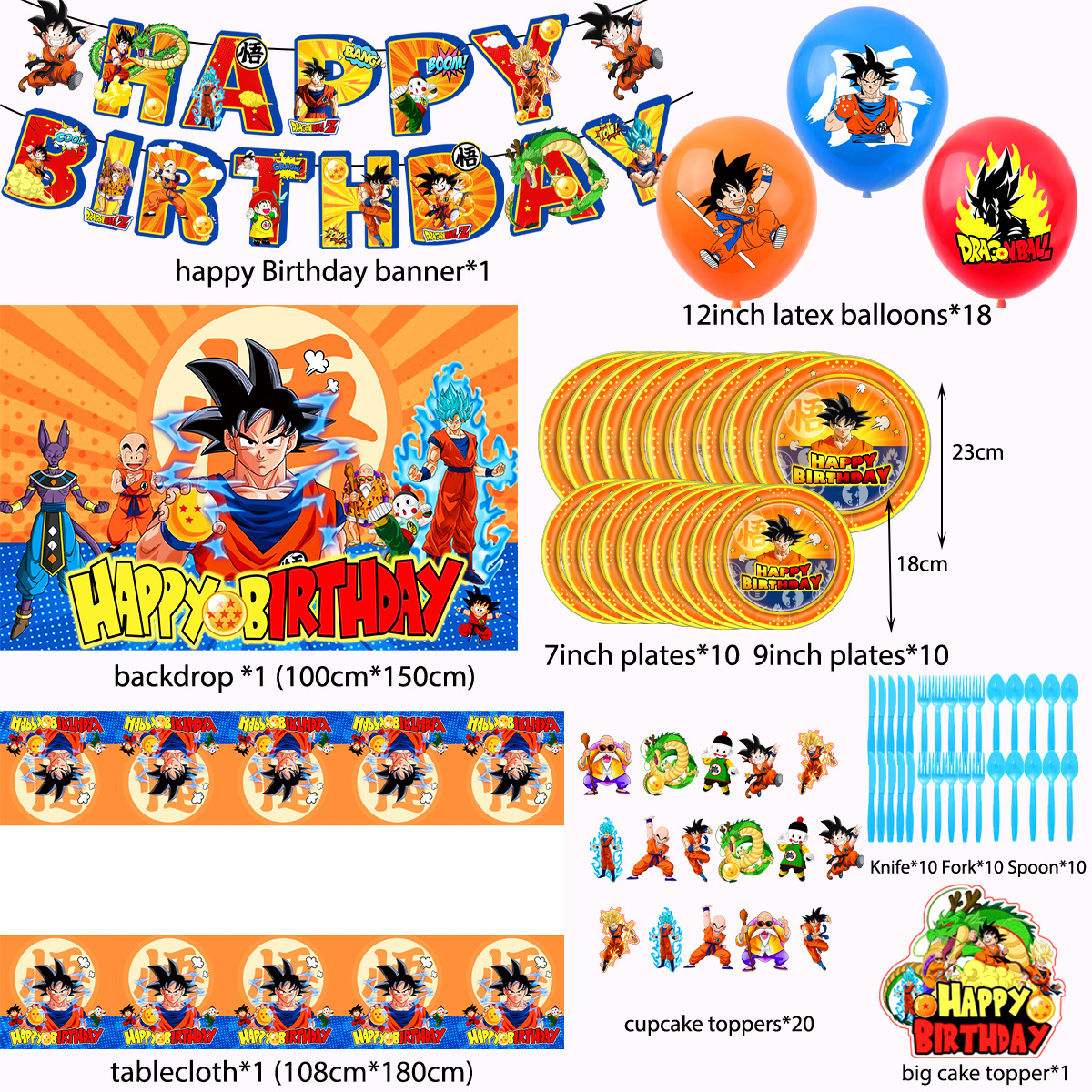 Dragon Ball Theme Party Suppli – Lighting Room Decor Items recenzja i cena