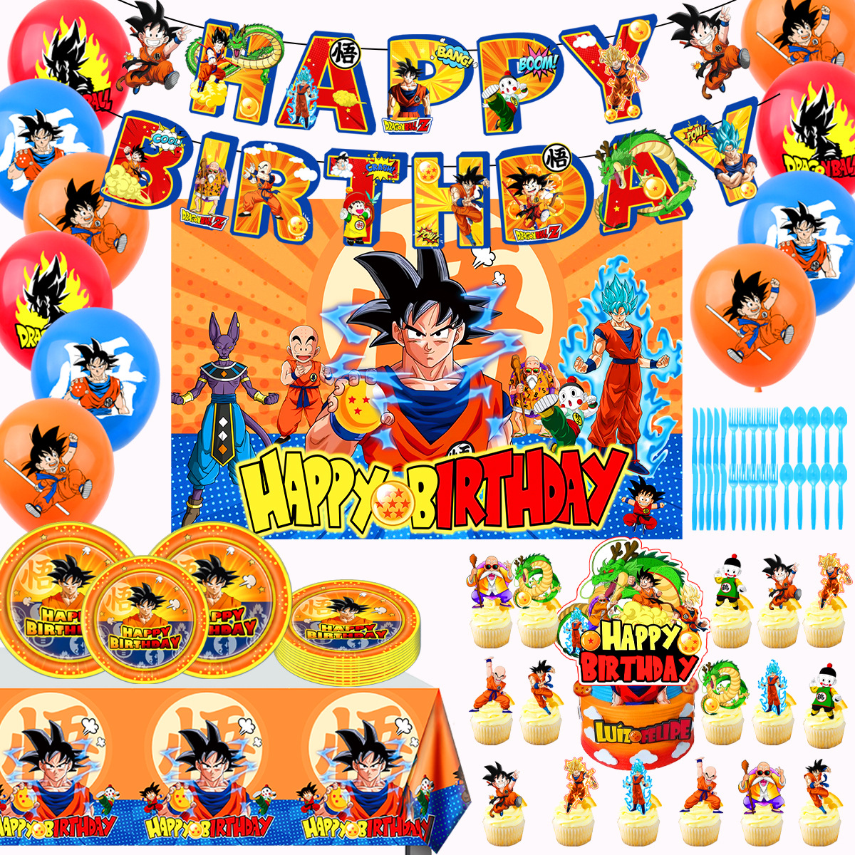 Dragon Ball Theme Party Suppli – Lighting Room Decor Items recenzja i cena